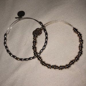 2 beaded Alex and Ani bracelets